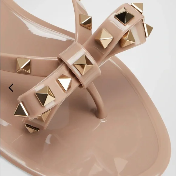 *TODAY ONLY* Valentino Garavani Rockstud Flat Thong Sandals- Worn 1x - Picture 3 of 8
